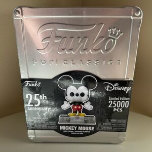 Disney Funko Pop Classics Mickey Mouse 25th Anniversary Limited Edition